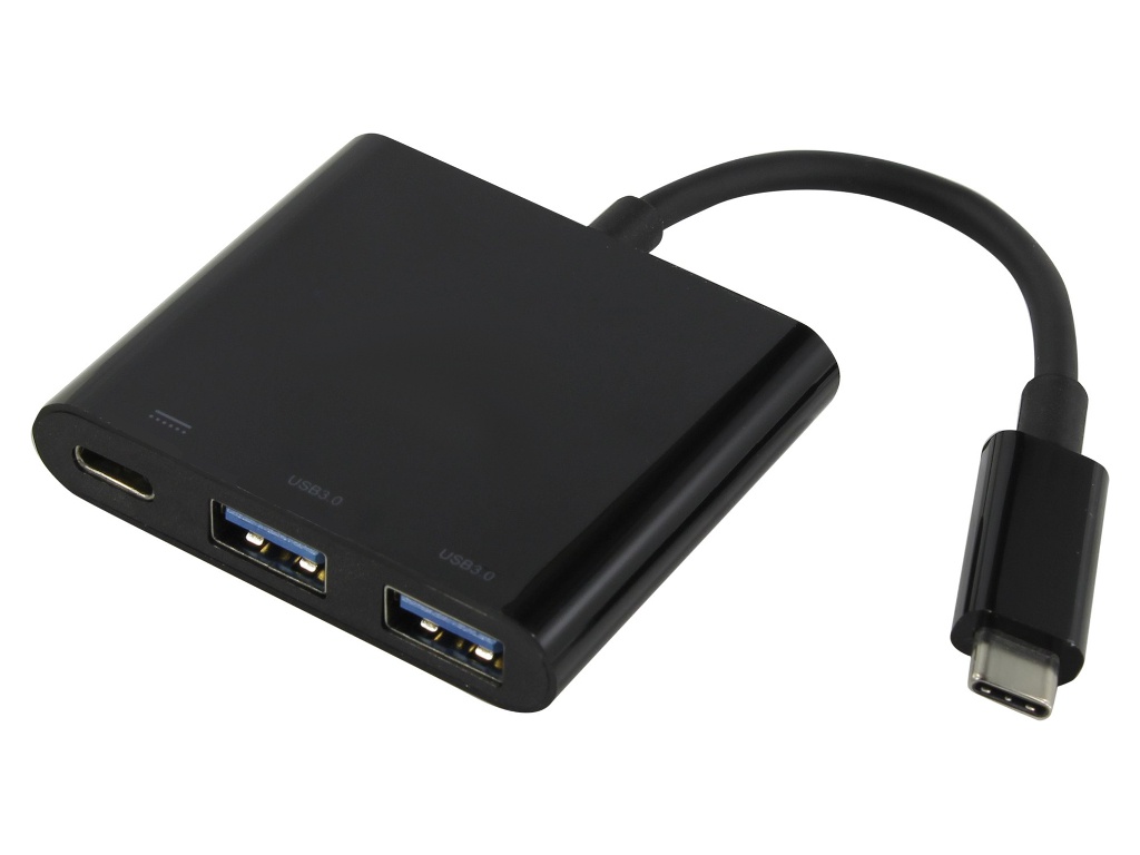 Хаб USB Akasa Type-C - Power Delivery Adapter / 2x USB 3.0 AK-CBCA08-15BK кабель переходник akasa ak cb050