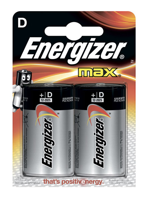 фото Батарейка D - Energizer Max LR20 1.5V (2шт) E301533400 / 39519