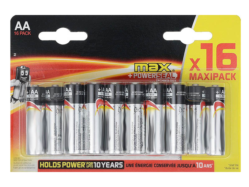 фото Батарейка AA - Energizer Max LR6 1.5V (16шт) E300132000 / 26040