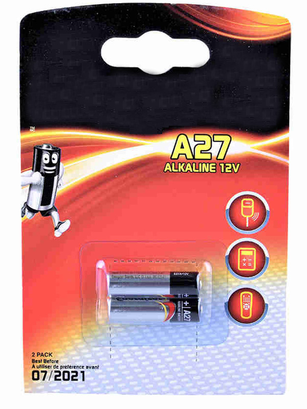 Батарейка A27A - Energizer Alkaline A27A (2шт) E301536401 / 25863