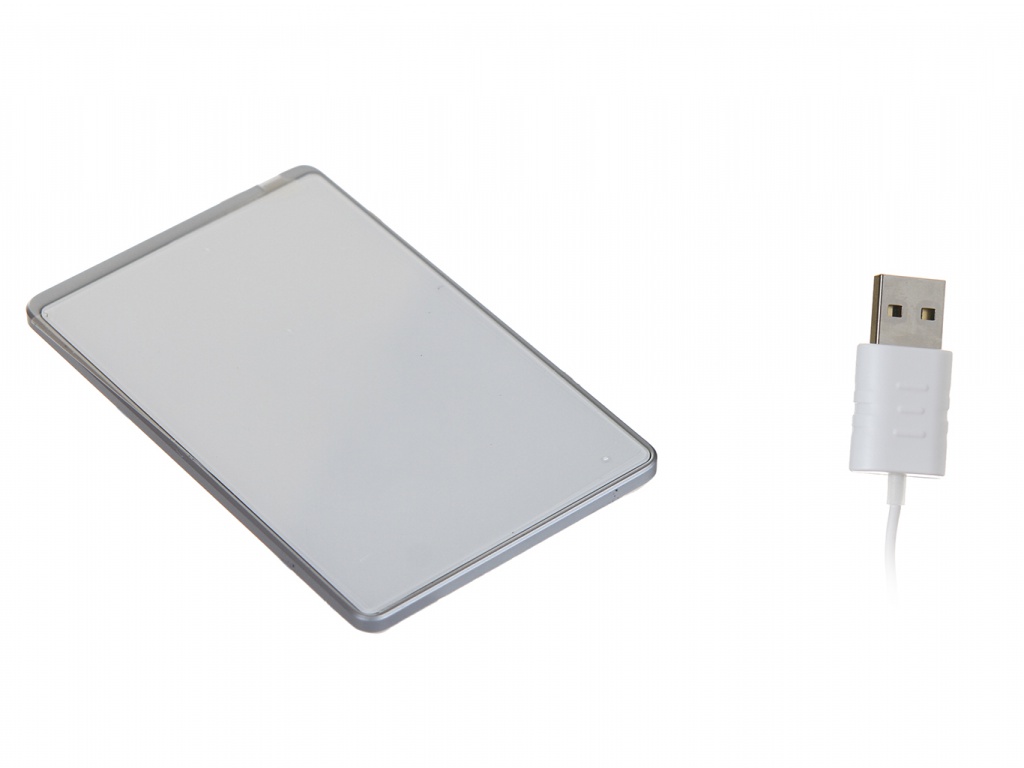 фото Зарядное устройство baseus card ultra-thin wireless charger 15w + usb cable 1m silver wx01b-s2