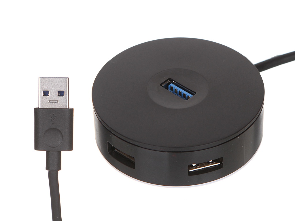 цена Хаб Baseus Round Box USB3.0 to USB3.0 / USB2.0x3 1m Black CAHUB-U01