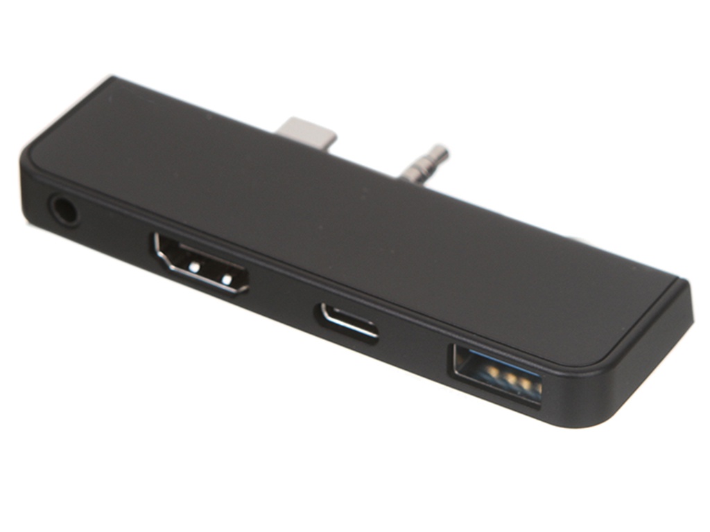 

Хаб Baseus Multifunctional HUB For Surface Go Type-C+Audio to HD4K+USB 3.0+Type-C+Audio Black CAHUB-FT01, Multifunctional HUB For Surface Go