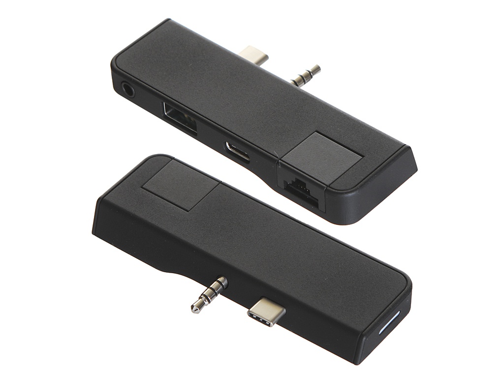 

Хаб USB Baseus Multifunctional HUB For Surface Go Type-C+Audio to RJ45+USB 3.0+Type-C+Audio Black CAHUB-FG01, Multifunctional HUB For Surface Go