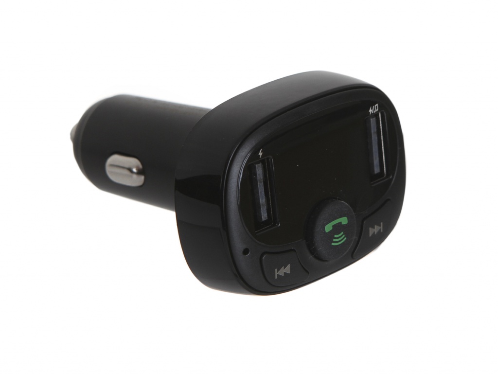 фото FM-Трансмиттер Baseus T Typed Bluetooth MP3 Charger With Car Holder Standard Edition Black CCTM-01