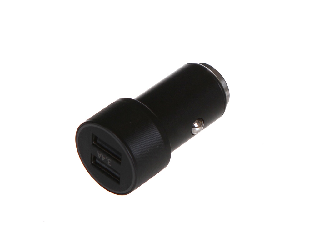 фото Зарядное устройство baseus small screw 3.4a dual-usb car charger black caxld-c01