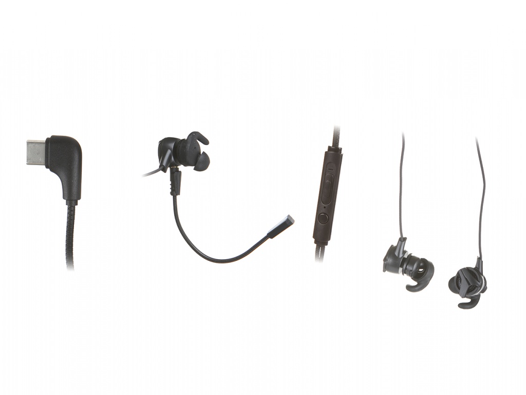 фото Наушники baseus gamo type-c wired earphone c15 black ngc15-01
