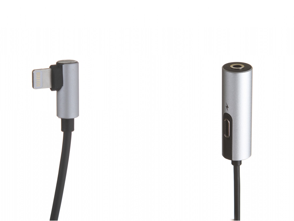 

Аксессуар Baseus L42 Lightning Male - 3.5mm+Lightning Female Adapter Silver-Black CALL42-S1, L42
