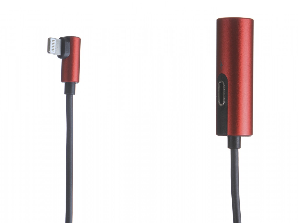 

Аксессуар Baseus L42 Lightning Male - 3.5mm+Lightning Female Adapter Red-Black CALL42-91, L42
