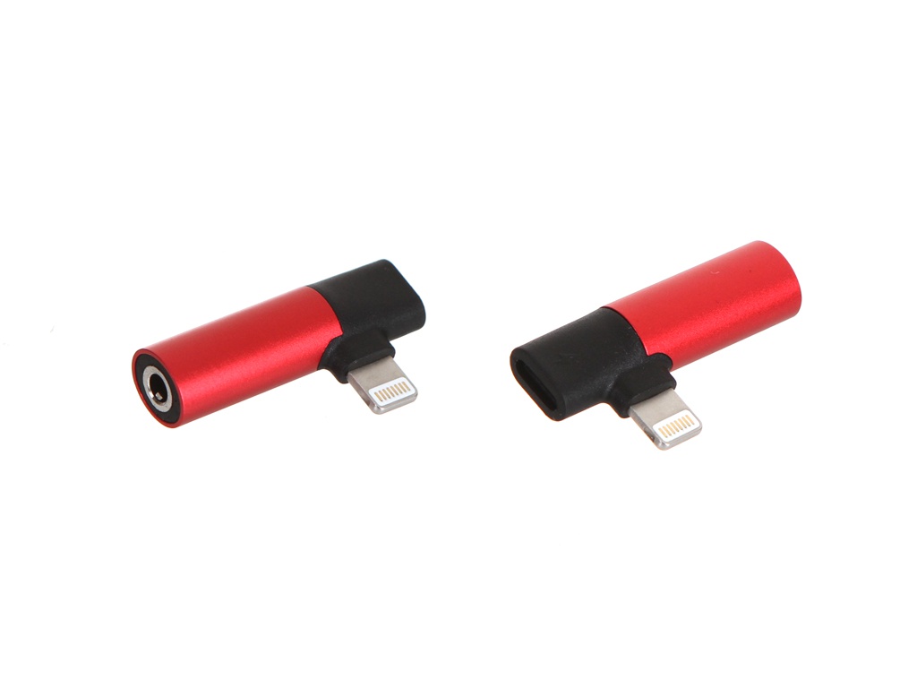 фото Аксессуар Baseus L43 Lightning Input - Lightning Female Connectors + 3.5mm Female Connector Adapters Red-Black CALL43-91