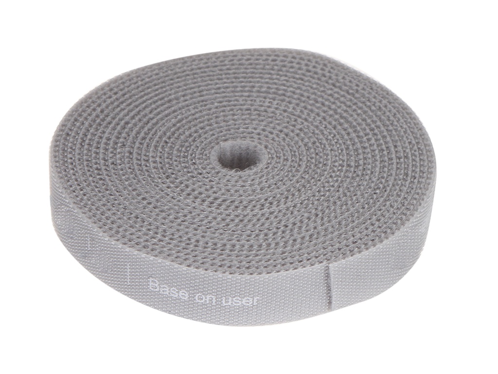 Органайзер проводов Baseus Rainbow Circle Velcro Straps 3m Grey ACMGT-F0G