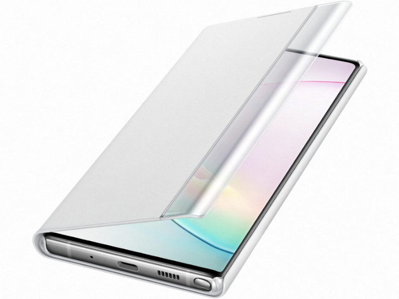 

Чехол для Samsung Galaxy Note 10 Plus Clear View Standing Cover White EF-ZN975CWEGRU, Clear View Standing Cover