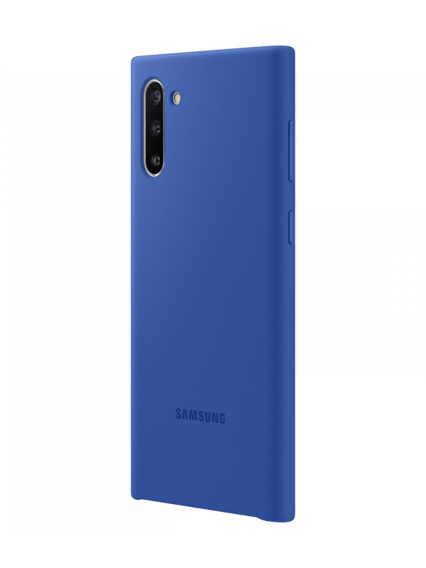 фото Чехол для samsung galaxy note 10 silicone cover blue ef-pn970tlegru