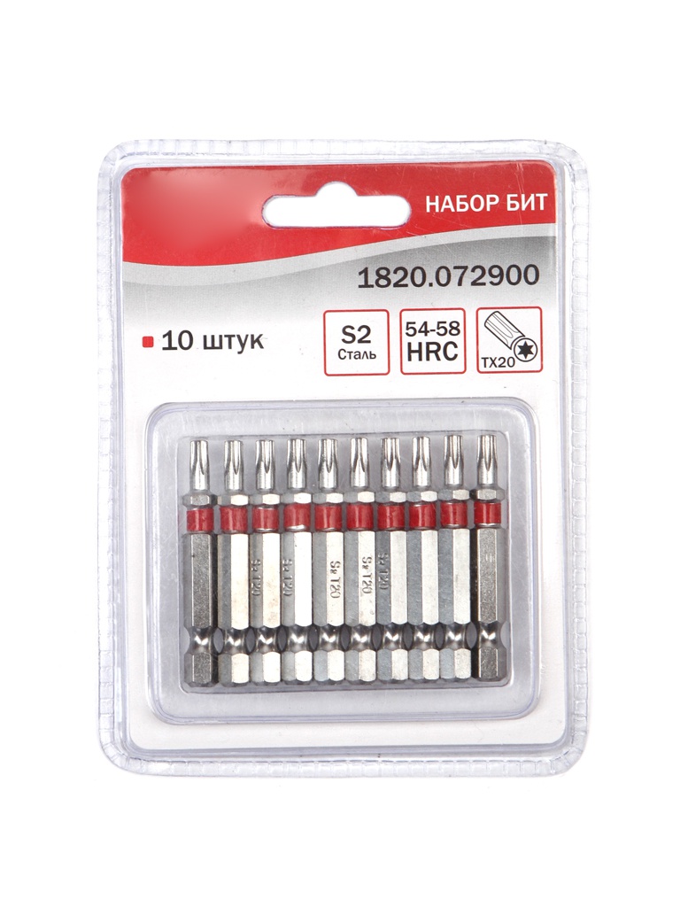 фото Набор бит elitech torx 20 x 50mm 10шт 1820.072900