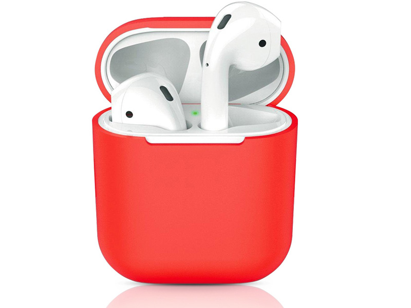 фото Чехол df для apple airpods 1/2 iair-01 red df-group