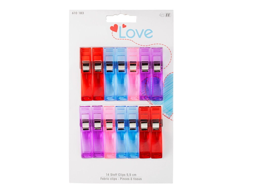 

Прищепки для работы с тканями Prym Love 5.5cm 14шт 610183, 610183