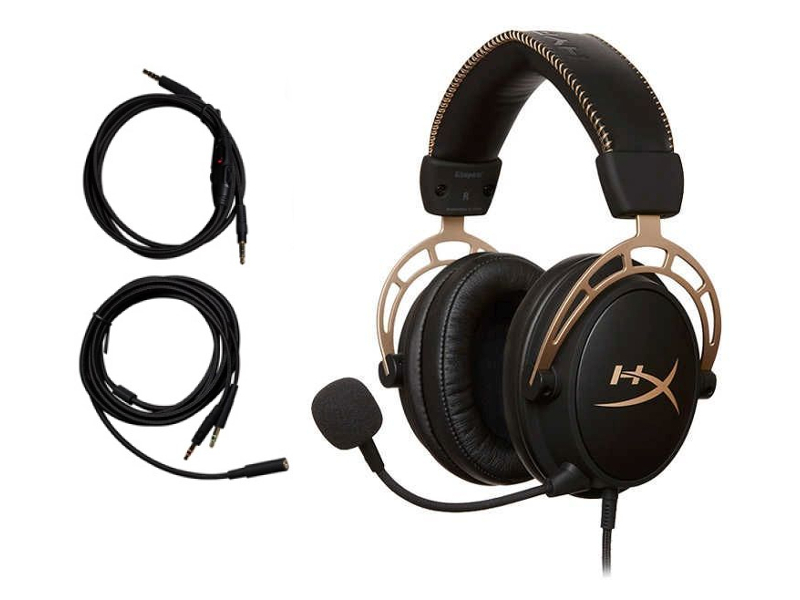 

Наушники Kingston HyperX Cloud Alpha Black-Gold HX-HSCA-GD/NAP, HyperX Cloud Alpha