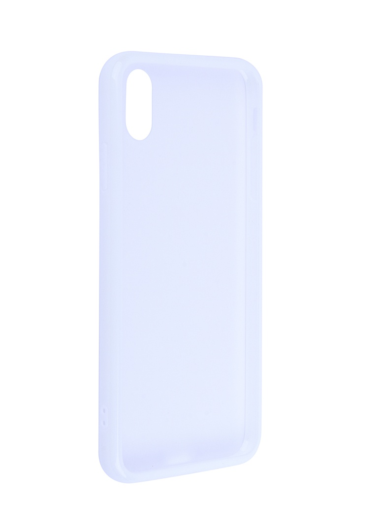 фото Чехол liberty project для apple iphone xs max glass case transparent-white frame 0l-00041897