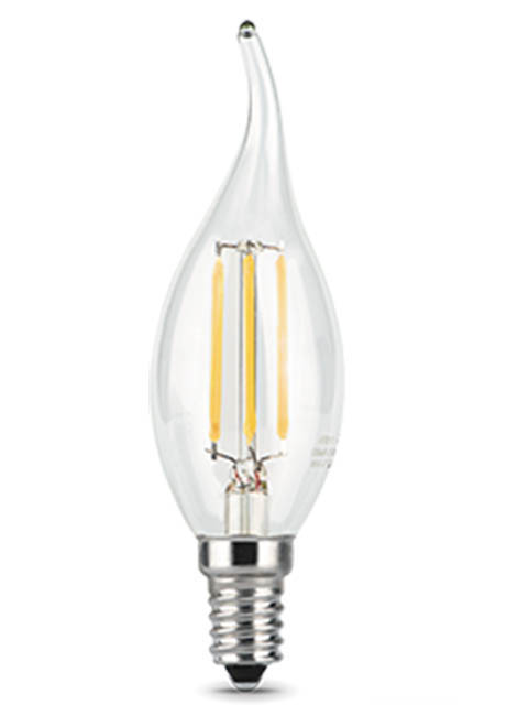 

Лампочка Gauss Filament E14 Свеча на ветру 7W 550Lm 2700K Step Dimmable 104801107-S, 104801107-S