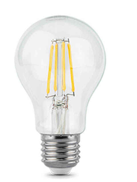 

Лампочка Gauss Filament E27 A60 10W 970Lm 4100K Step Dimmable 102802210-S, 102802210-S