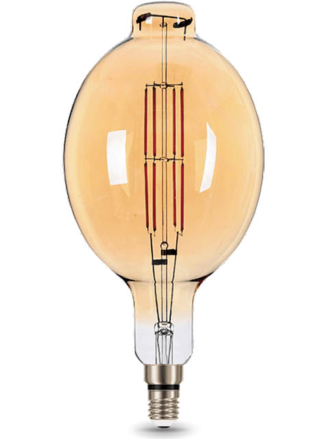 

Лампочка Gauss Vintage Filament BT180 E27 8W 780lm 2400K Golden 151802008, 151802008