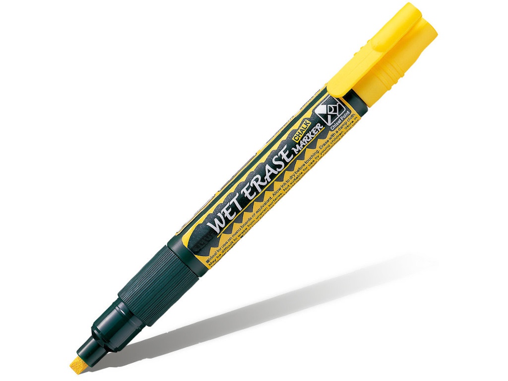 

Маркер Pentel Wet Erase Marker 0.6mm/4mm Yellow SMW26-G, SMW26-G