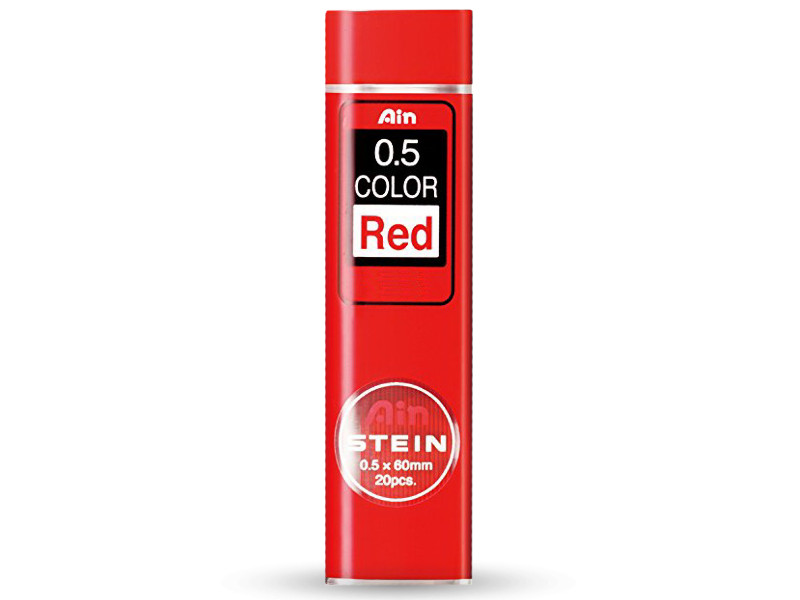 

Грифель Pentel Ain Stein 0.5mm 20шт Red C275-RD, C275-RD