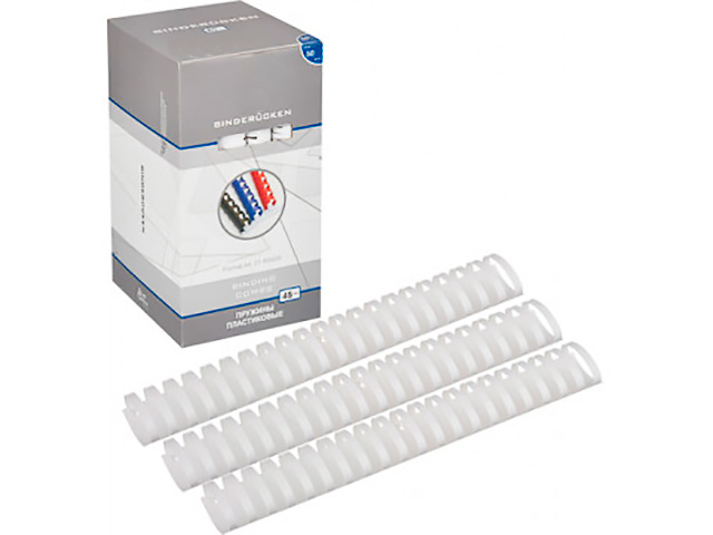 

Пружины для переплета ProfiOffice 45mm 50шт Пластик White 61911, 61911