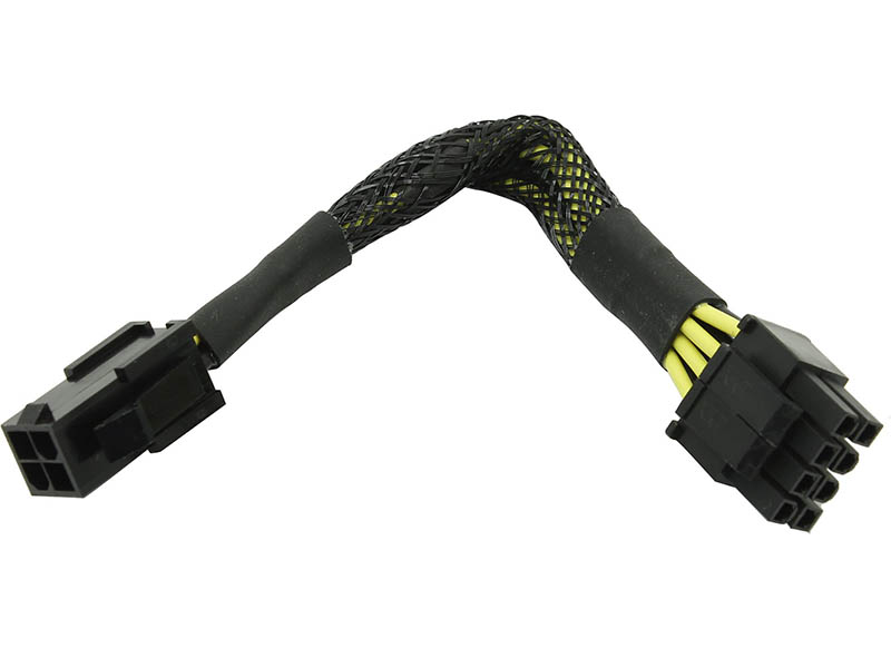 фото Аксессуар Кабель Akasa ATX PSU Adapter Cable 4-pin F x 8-pin M 15cm AK-CBPW10-15BK