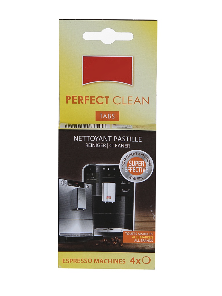 Таблетки для очистки Melitta Perfect Clean 4x1.8g очиститель для молочных систем melitta perfect clean 250ml