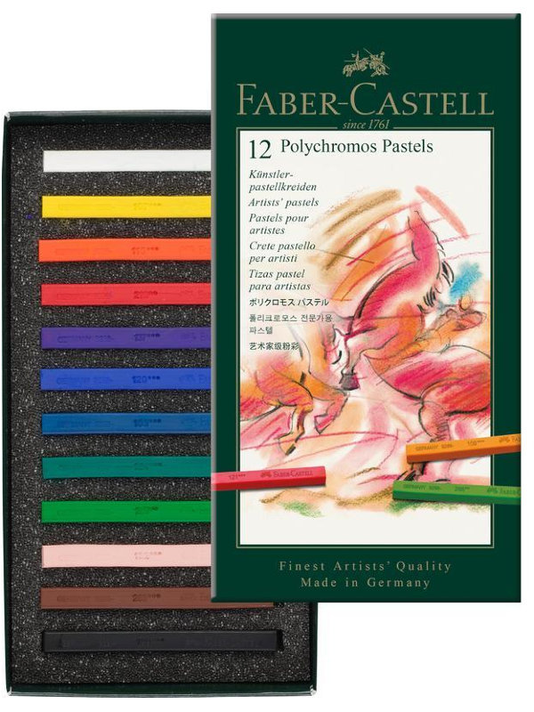 

Пастель художественная Faber-Castell Polychromos 12 цветов 128512, Polychromos