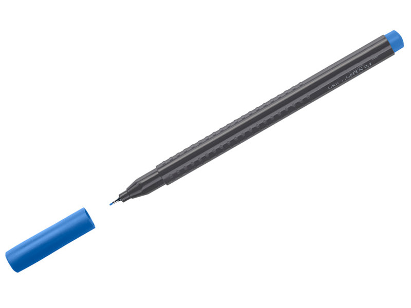 

Ручка капиллярная Faber-Castell Grip Finepen 0.4mm корпус Black, стержень Blue 151651, Grip Finepen