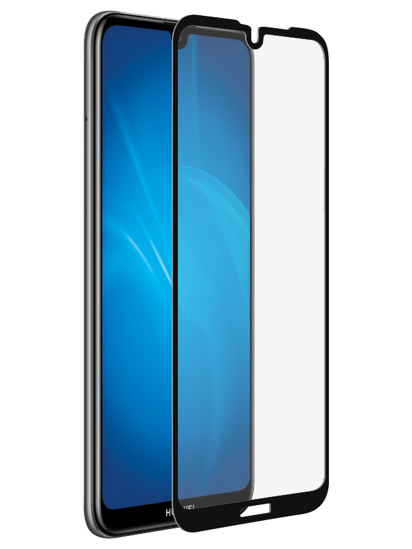 Противоударное стекло Innovation для Huawei Y7 2019 2D Full Glue Cover Black 15076