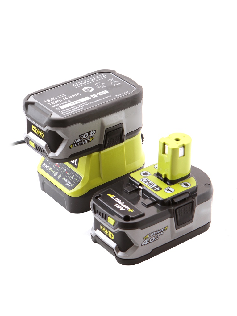 фото Комплект Ryobi One+ 2x4.0Ah Lithium + зарядное устройство RC18120-240 5133003363