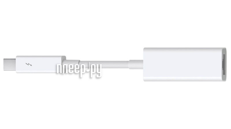 фото Аксессуар адаптер для apple thunderbolt to gigabit ethernet adapter md463zm/a