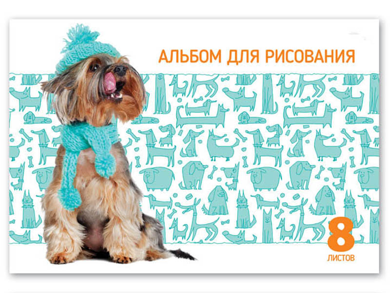 

Альбом для рисования BG Милые щенки А4 8 листов АР4ск8 7253, Милые щенки