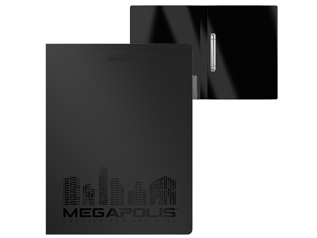 

Папка ErichKrause Megapolis 24mm Black 46002, Megapolis