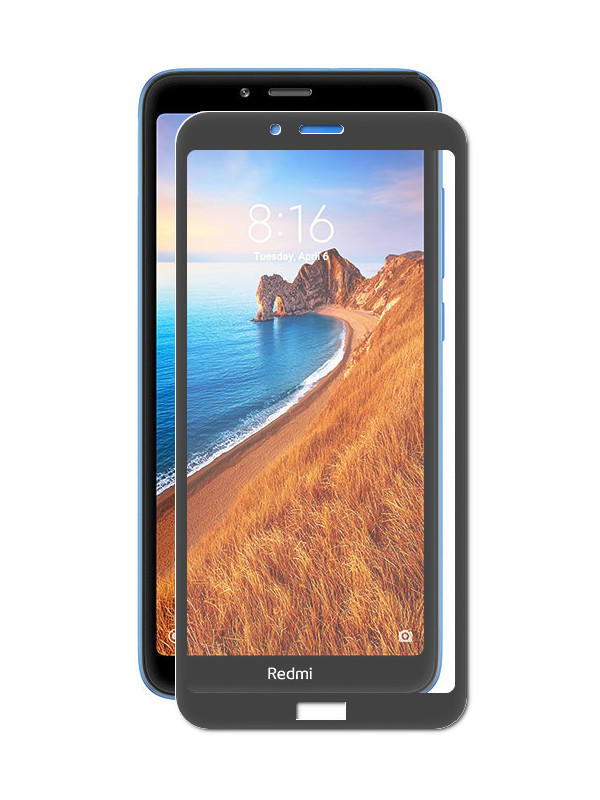 фото Защитное стекло ainy для xiaomi redmi 7a full screen cover full glue 0.25mm black af-x1611a