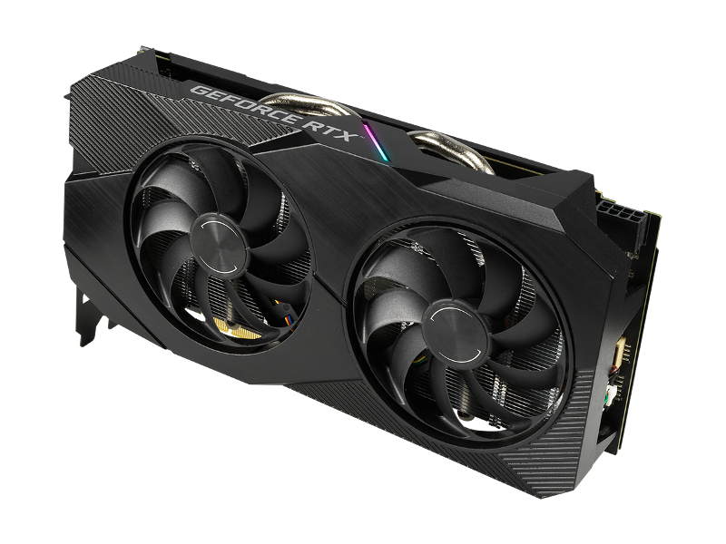

Видеокарта ASUS GeForce RTX 2060 1365Mhz PCI-E 3.0 6144Mb 14000Mhz 192 bit DP 2xHDMI DVI DUAL-RTX2060-O6G-EVO, DUAL-RTX2060-O6G-EVO