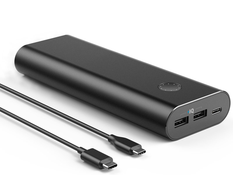 фото Внешний аккумулятор anker powercore+ 20100 usb-c black a1371g11