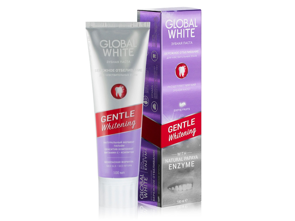 фото Зубная паста Global White Gentle Whitening 100ml 4605370009750