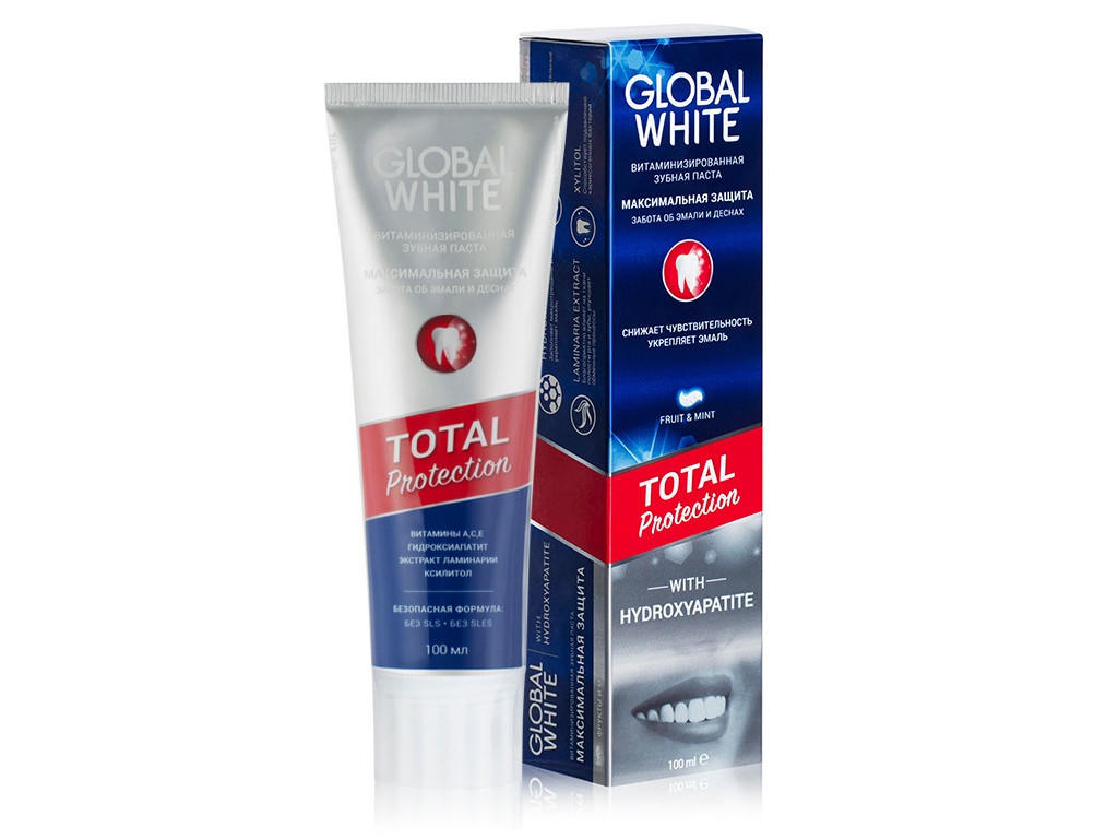 фото Зубная паста Global White Total Protection 100ml 4605370005202