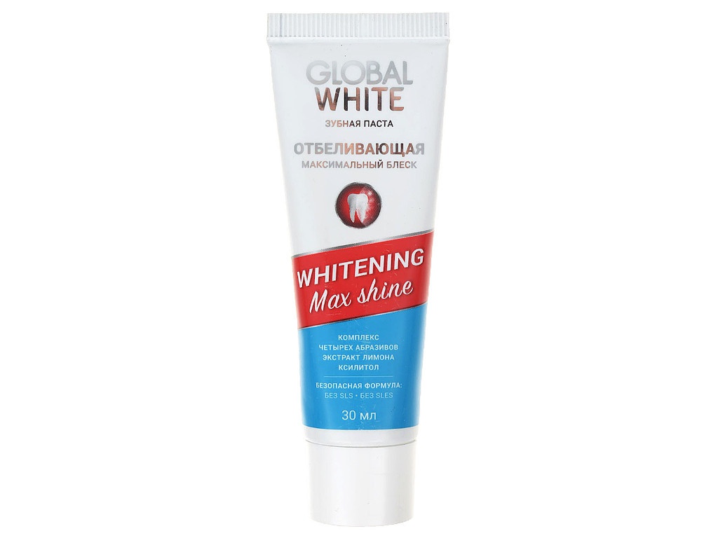 фото Зубная паста Global White Whitening Max Shine 30ml 4605370003673