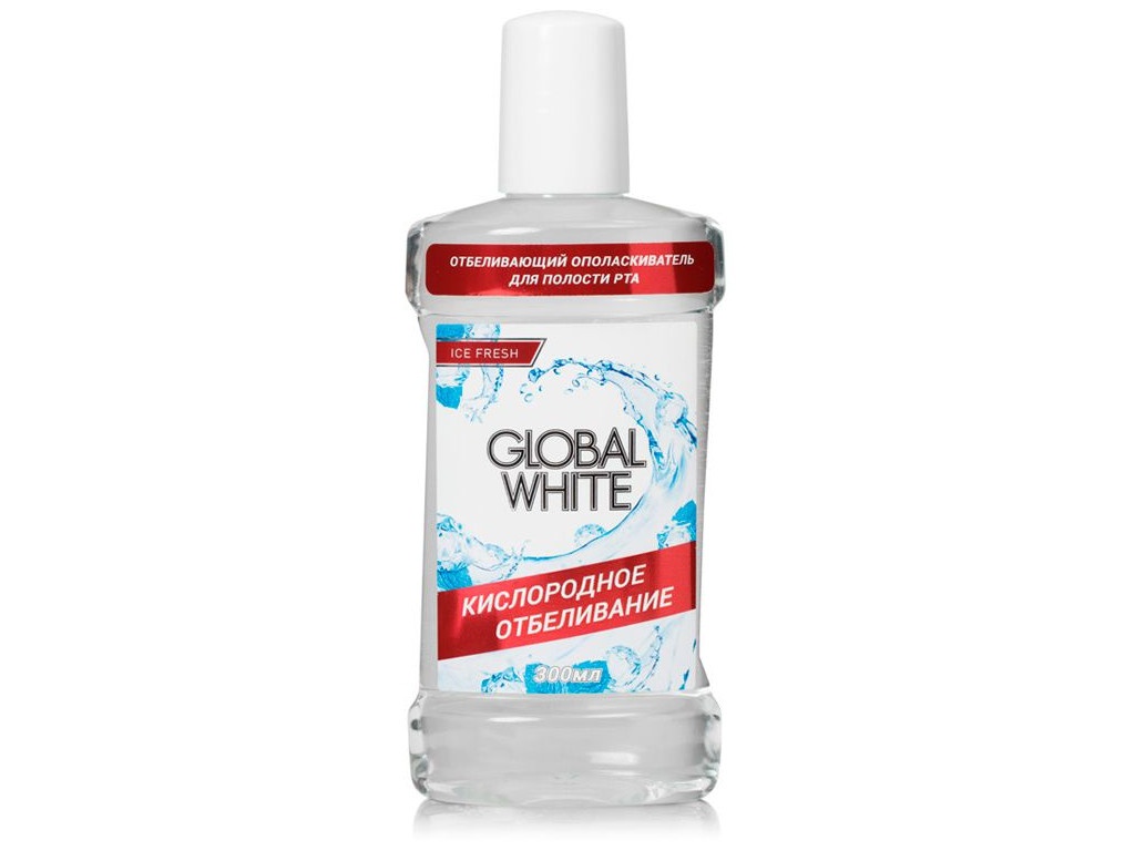 

Ополаскиватель отбеливающий Global White Активный кислород 300ml 4605370004175, Активный кислород 4605370004175