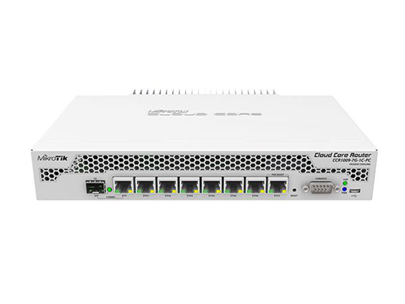 

Маршрутизатор MikroTik CCR1009-7G-1C-PC, CCR1009-7G-1C-PC