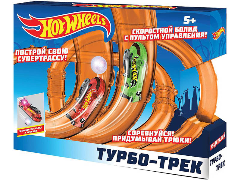 

Автотрек 1Toy Hot Wheels Турбо-трек 55 дет. Т14099, Т14099