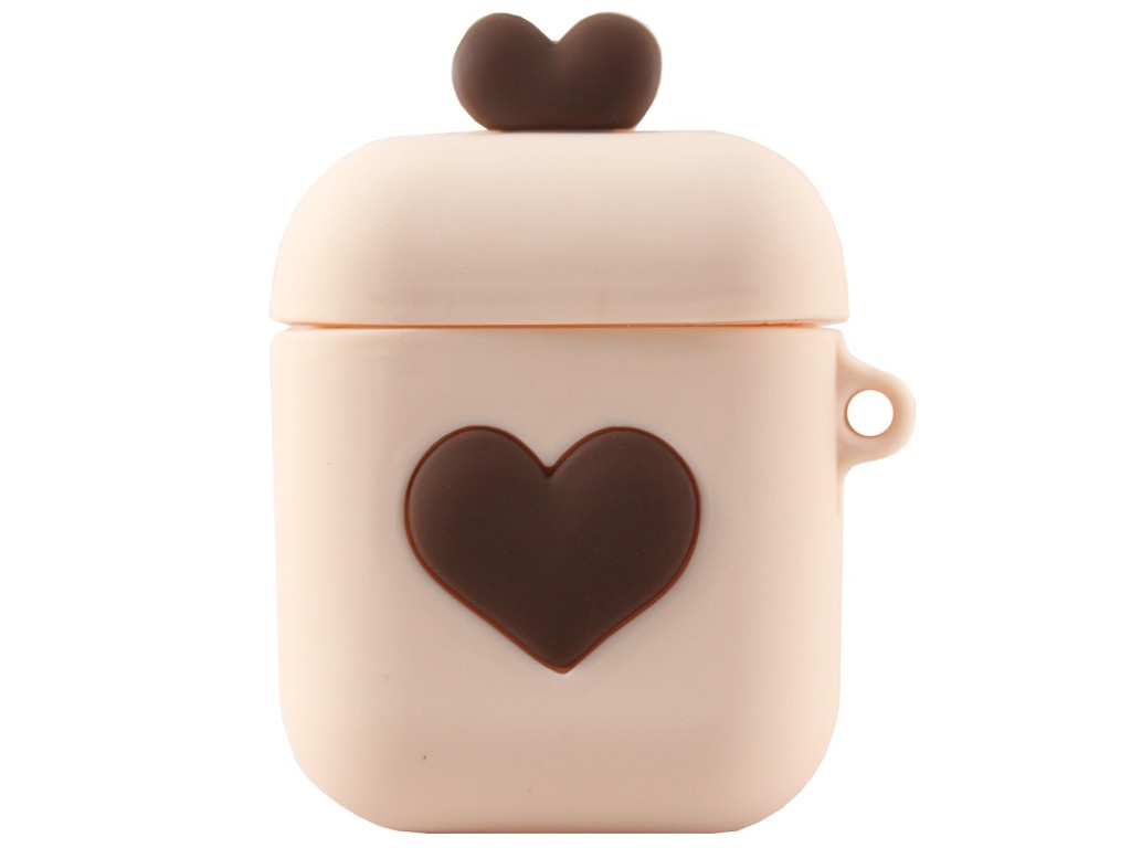 

Аксессуар Чехол Activ Soft Touch Love для Apple AirPods 2 Beige 102722, 102722