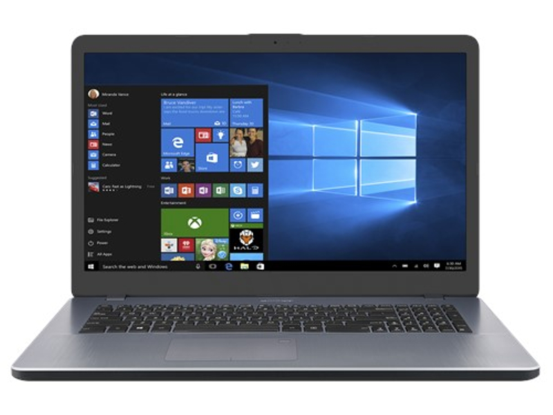 

Ноутбук ASUS X705UA-GC879T 90NB0EV1-M11670 (Intel Pentium 4417U 2.3GHz/8192Mb/256Gb SSD/No ODD/Intel HD Graphics/Wi-Fi/17.3/1920x1080/Windows 10 64-bit), 90NB0EV1-M11670
