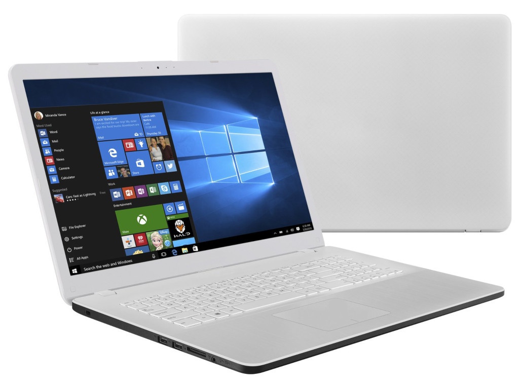 

Ноутбук ASUS X705UB-GC315T 90NB0IG3-M03580 (Intel Pentium 4417U 2.3GHz/4096Mb/256Gb SSD/No ODD/nVidia GeForce MX110 2048Mb/Wi-Fi/17.3/1920x1080/Windows 10 64-bit), 90NB0IG3-M03580