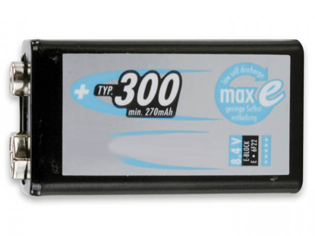 

Аккумулятор Крона - Ansmann MaxE 300 mAh BL1 (1 штука) 5035453, 5035453